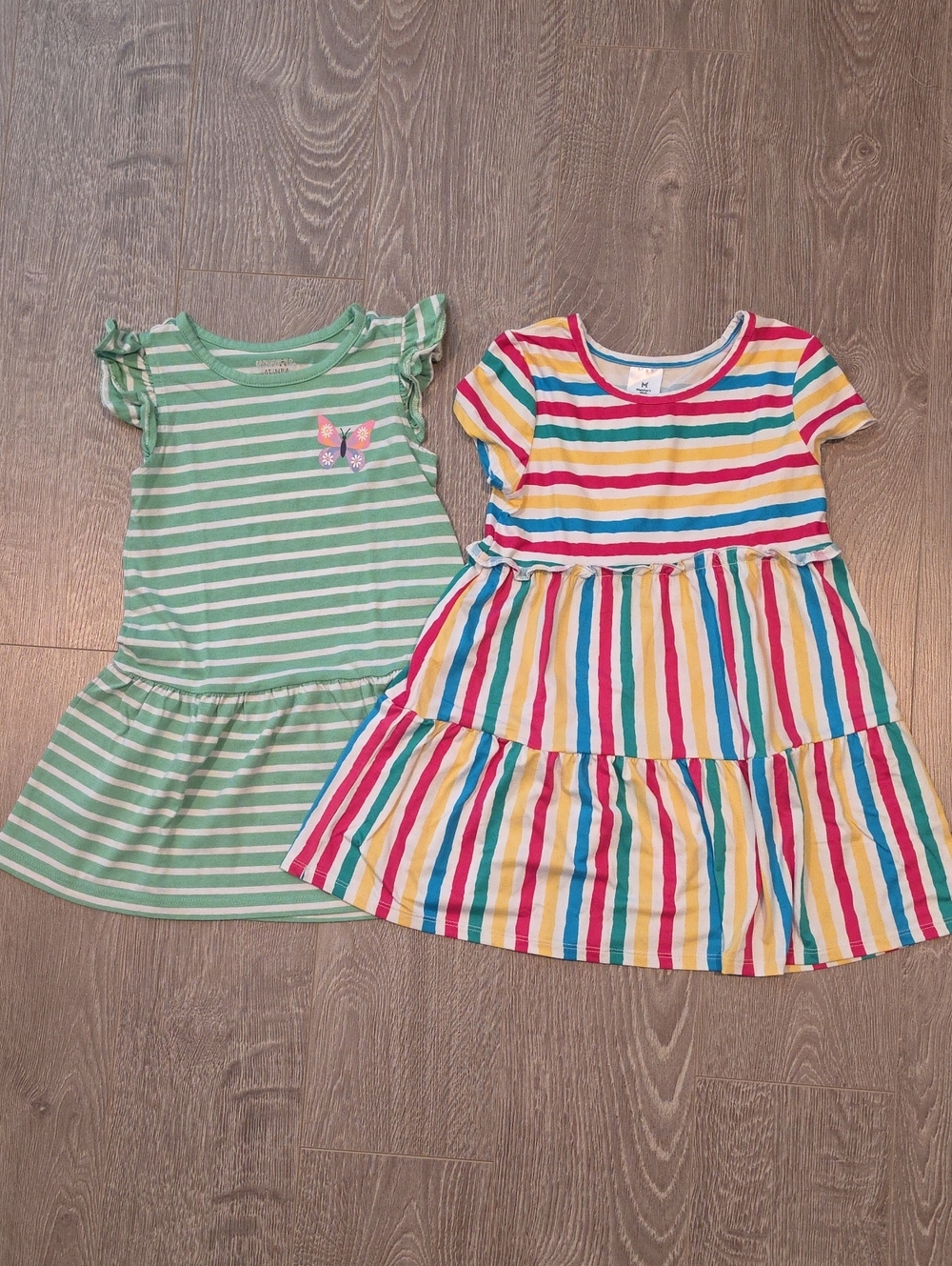 Lot of 2 Girls Stripes Dresses